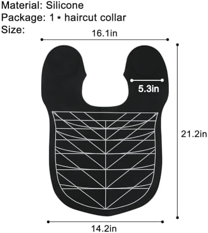 Silicone Hair Cutting Guide Collar - Waterproof Cutting Mat for Hair Stylist - Hair Cutting Cape - Image 2
