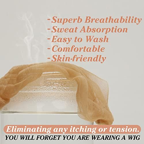 BEEOS Skinlike Real HD Wig Caps, 12 Pieces Ultra-thin Invisible and Breathable Stretchy Stocking Sheer Caps for Women Lace Front Wig - Image 4