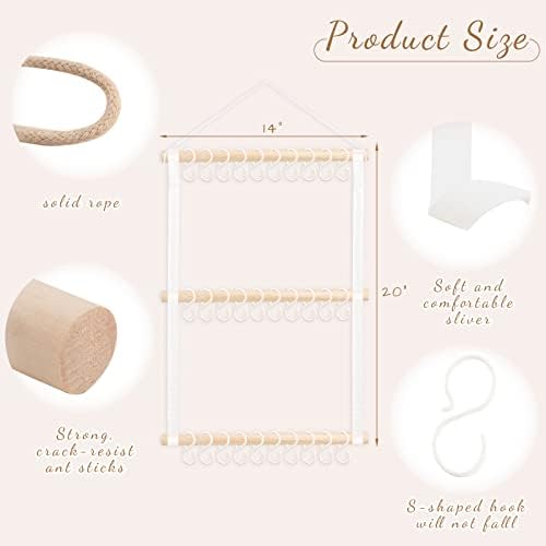 POVETIRE Headband Holder Bow Organizer for Girls, Baby Head Bands Storage - Image 4