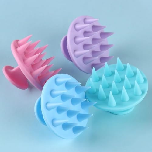 INVODA 4PCS Scalp Scrubber Brush Shampoo Massager for Dandruff & Hair Growth, Exfoliating Shower Brush for Men, Women, Pets, Travel-Friendly & Ergonomic - Image 6