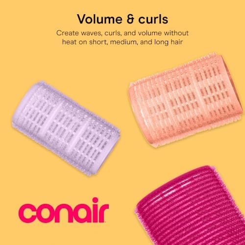 Conair Self-Grip Hair Rollers, Velcro, 5 Sizes, 31 Count, Multicolor - Image 2