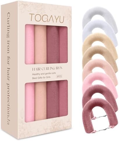 Heatless Curls Overnight Set, Multi-Tonal Velvet Hair Rollers by TogayuSelected