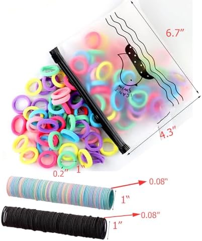 300 Pack Hair Ties BEoffer Baby Toddlers Girls Elastics Hair Band No Damage - Image 2