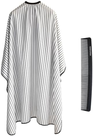 Professional Hair Cutting Cape with Hair Styling Comb,Waterproof Salon Barber Cape,Hair Cutting Accessories Hairdressing Gown by TONGTLETECH