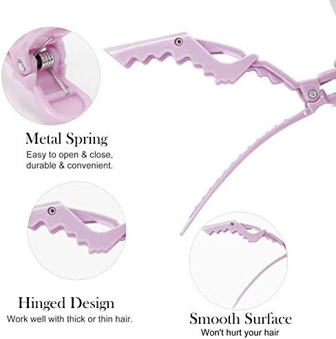 Ondder 24 Pack Alligator Hair Clips for Women and Girls - Styling, Sectioning, and Cutting Hair - Light Purple - Image 3