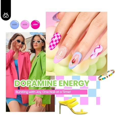 Beetles Fall Gel Nail Polish Set, Style Manifesto 69 PCS 60 Colors Neon - Image 2