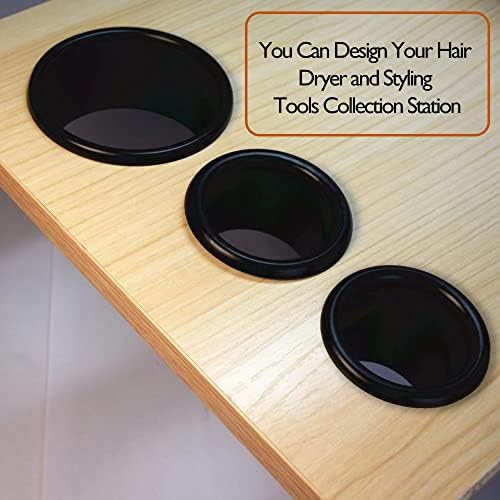 Salon Hair Styling Station Dryer Curling Iron Appliance Hot Iron Holder Tube Package Salon Station Organizer Hot Iron Holder Tube 3inch and 2pcs 2inch Open End - Image 4