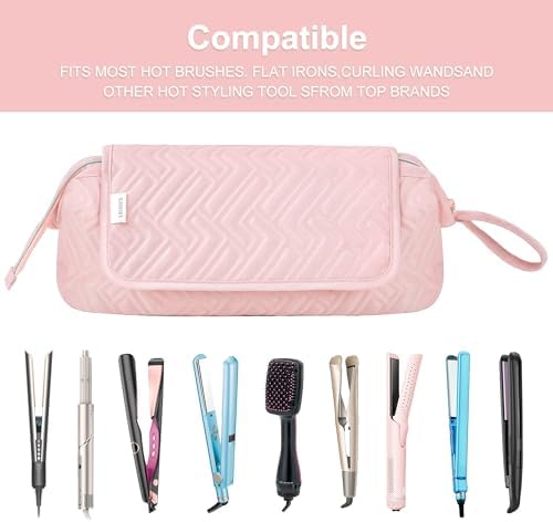 Leuded Hair Tools Travel Bag with Heat Resistant Mat for Shark Airwrap - Image 6
