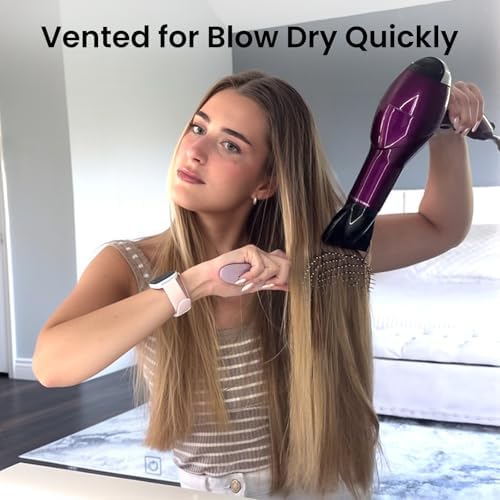 AIMIKE Hemp-Relax Detangling Hair Brush for Wet & Dry Hair, Purple1 - Image 6