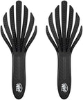 Wet Brush Go Green Curl Detangler Hair Brush - Black - Ultra-Soft IntelliFlex Detangling Bristles Glide Through Tangles with Ease - Great For Curly Hair - No Split Ends & Pain-Free (Pack of 2) by WetBrush