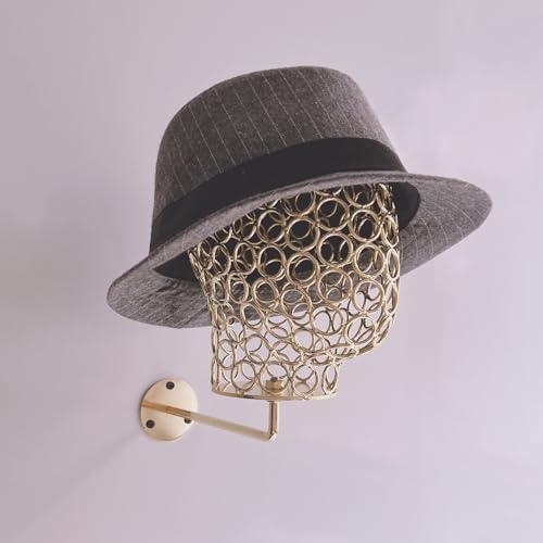 CHADWICK 21-Inch Open Metal Mannequin Head Wall Mount, Black - Image 6