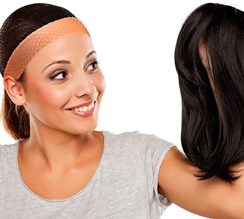WILLBOND 2 Pcs Silicone Wig Grip Band, Dark Brown, M - Image 4