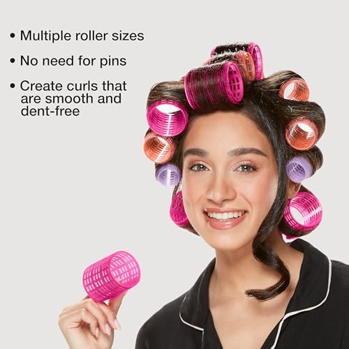 Conair Foam Hair Rollers & Self Grip Hair Rollers - Heatless Curls Overnight - Assorted Sizes & Colors - 48 & 31 Count - Image 7