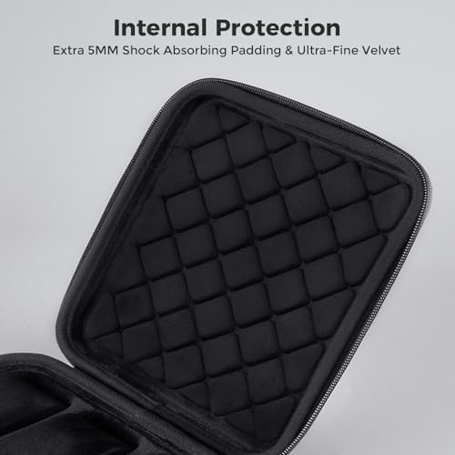 ProCase 6-Slot Travel Watch Case for Men, Hard Shell Storage Box -Black - Image 4
