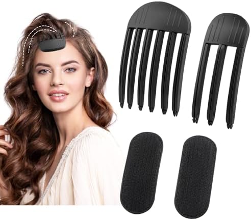 4PCS Volumizing Hair Clips, Hair Volume Clip for Fluffy Bangs, Hair Curl Clips Root Clips Barrettes for Curly Volume Easy High Crown Volumizer Tool by Unknown