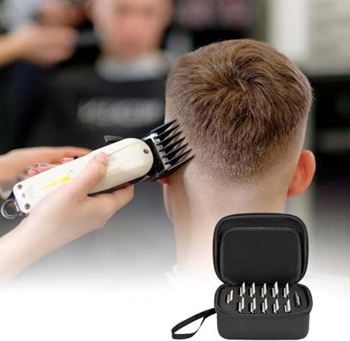 TORIBIO Hair Clipper Blade Storage Case for Barbers and Stylists, Holds 12 Metal Guards for Andis, Oster, Wahl, Babyliss Detachable Clippers - Image 6