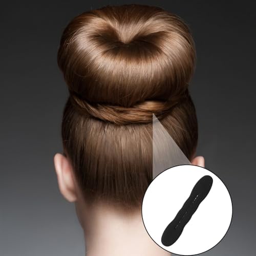 9 Pcs Hair Bun Maker Sponge Hair Buns Shaper Magic Snap Roll Sponge Curler Clips Foam Sponges Buns Hairs Styling Accessories Easy Bun Twister for Ballet French Twist Long Thin Curly Straight Wavy - Image 5
