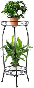 LOYAL TIGER Plant Stand Indoor Outdoor, 2 Tier 27 Inch Tall Metal by LOYALTIGER