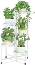 iDavosic.ly Plant Stand Indoor Outdoor, 5 Tier Metal Corner Shelf, White by iDavosicly