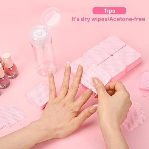 1080PCS Lint Free Nail Wipes with Pump Dispenser - Image 7