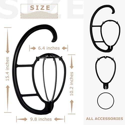 Dreamlover Hanging Wig Stand for Space Saving, Black, 2 Sets - Image 3