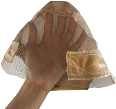 Lace Wig Grip Cap for Women - 11x5 Transparent Lace Wig Caps with Adjustable Grip Band for Lace Front, Non Slip Cap for Glueless Wig Keeping Wigs In Place, Beige - Image 5