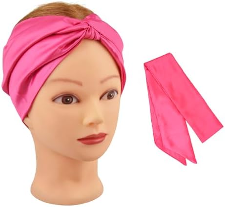 Wig Grip Band Soft Satin Scarf Fashion Headbands for Lace Frontal Wigs Fixing, Makeup, Sports, Yoga, Facial (1 Pcs, Pink) - Image 7