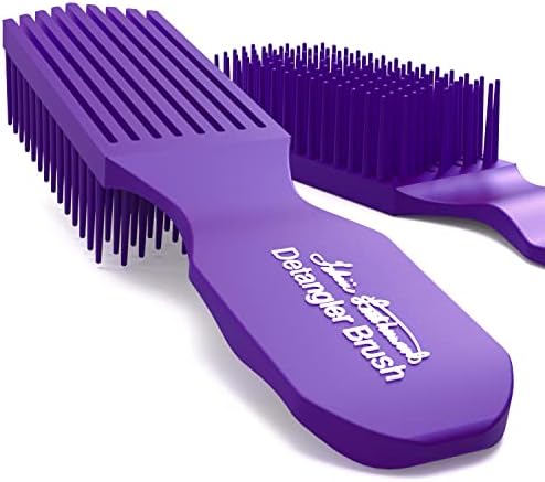 Purple Detangler Brush by Felicia Leatherwood - For Kinky, Curly, Wavy 4c or Straight Hair - Tame Your Tangles Smooth Your Coils - Pain Free for All Ages by BrushWiththeBest