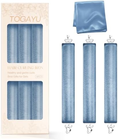 Heatless Curls Overnight Hair Care Set - Jumbo Velvet Hair Curlers by TogayuSelected