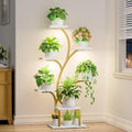 BACEKOLL Plant Stand Indoor with Grow Light, 7 Tier 49" Lighted Plant Shelf by BACEKOLL