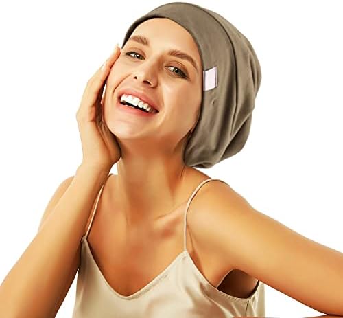 Beanie Sleep Hats Bonnet for Women Girls Curly Frizzy Hair Cover - Image 3