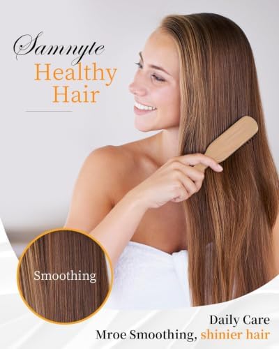 Slick Back Hair Brush, Hair Wax Stick Set - Boar Bristle Brush for Fine to Medium Hairs - Smooth Flyaways, Frizz & Baby Hairs, Sleek Ponytails Buns Updos - Image 3