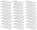 SUNPACK 10" x 20" Heavy Duty Shallow Plastic Seed Starting Tray, White, 1" (Pack of 30) - Lined with Drainage Holes for Excess Water and Aeration, Ideal for Greenhouses or Indoor Gardening by SUNPACK