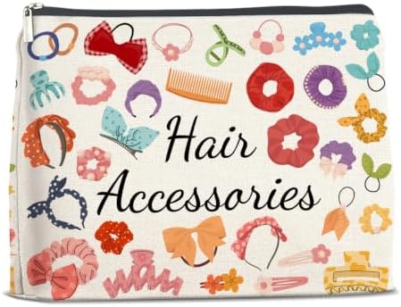 LyoGao Hair Accessory Makeup Bag, Hair Stuff Cosmetic Bag for Girls Women by LyoGao