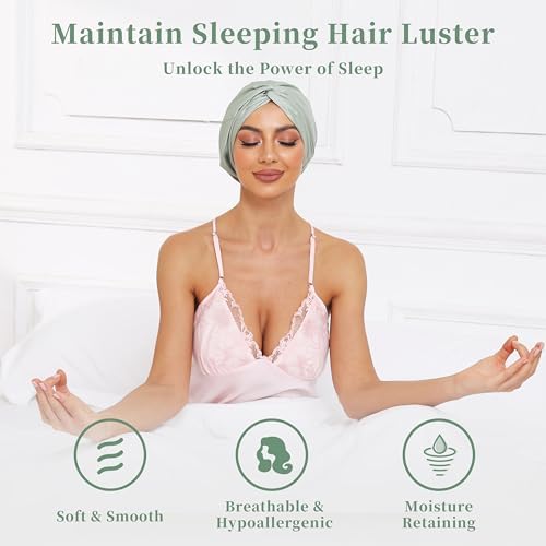 Adjustable Silk Bonnet Satin Curly Hair Wrap for Sleeping Women Anti Frizz - Image 3
