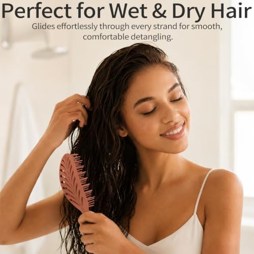 Vented Detangling Brushes for Wet & Dry,Curly Straight Thick Hair - Image 5