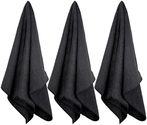 POLYTE 340 GSM Quick Dry Microfiber Hair Salon Towel, 16x29 in, 8 Pack - Image 3