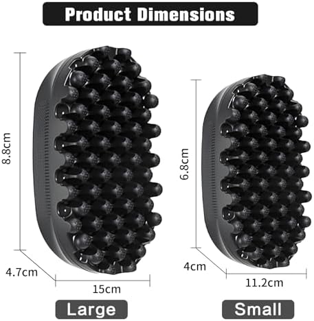 Rubber Curling Hair Brush，Premium Twist Tool for Afro Hair，Ideal for Curly, Coiled, 4C Hair，Quick & Easy Styling，Black - Image 5