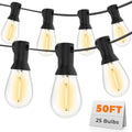 GvvooHome Outdoor String Lights, 50FT LED Waterproof Patio Lights by GvvooHome