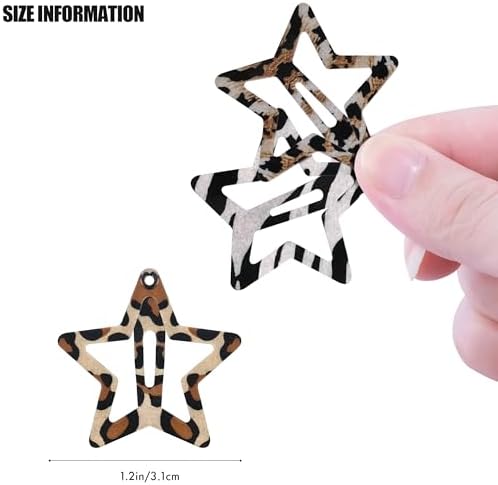 SAOROPEB Star Hair Clips 2000s Y2K Hair Accessories -16 PCS - Grey - Image 2