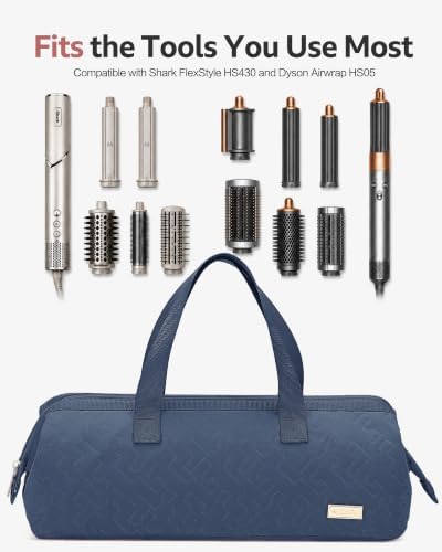 NISHEL Hair Tools Travel Bag Dryer Curling Iron Attachment Organizer Case - Image 3