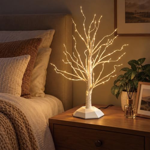 Tabletop Size,Decorative White Birch Tree Lights by Unknown