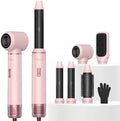 ATOPSKINS 5-in-1 Hair Dryer Brush, Hot Air Styler with Auto-Wrap Curlers by Atopskins