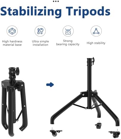 ZHOOGE Salon Tray Cart on Wheels with Stand Rack Tray, Premium Iron Alloy Tattoo Tray Height Adjustable Salon Service Tray with 360 Degree Mute Universal Tricycle for Tattoo Work, SPA and Dental Tray - Image 2