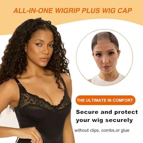 Xiushumyi Lace Wig Cap for Women,Non-Slip Grip Cap Make Your Wigs Glue Free,Wig Caps with Built-in Adjustable Velvet Band for Keeping Wigs in Place(Brown,M) - Image 4
