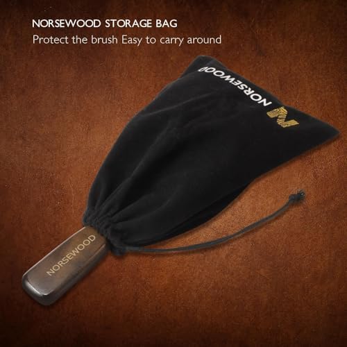 Norsewood Boar Bristle Hair Brush Set, Soft Bristle Detangler for Long, Short, Thin, Curly, Straight, or Wavy, Hairbrush for Enhancing Shine, Great for Men, Women, and Kids (Pack of 2) - Image 5