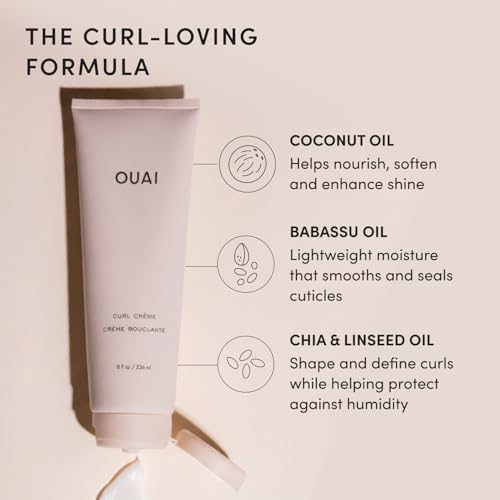 OUAI Curl Defining Cream - Travel Size Hydrating Curl Cream (2.5 Oz) - Image 5