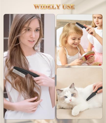 Dandruff Comb Removal 0.5mm Metal Fine Tooth Scalp Detox Hair Care Tool 1PC - Image 7