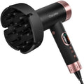 CrazyMar High Speed Ionic Hair Dryer with Diffuser, LED Display by CrazyMar