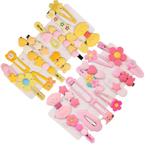 62PCS Toddler Girls Hair Accessories Set: Flower, Rainbow, Candy, Fruits Barrettes, Pins, and Clips (Style 6) - Image 3